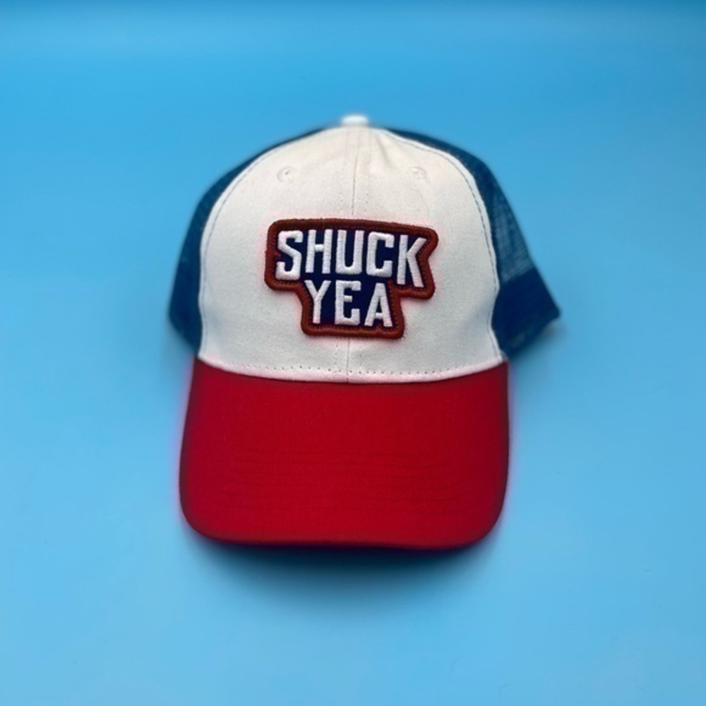 NWT - Embroidered “Shuck Yea” Trucker Hat